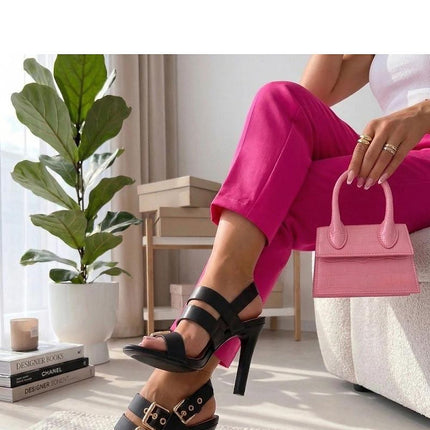 Solea Professional Heel Sandals with Comfort Cushioning and Stylish De