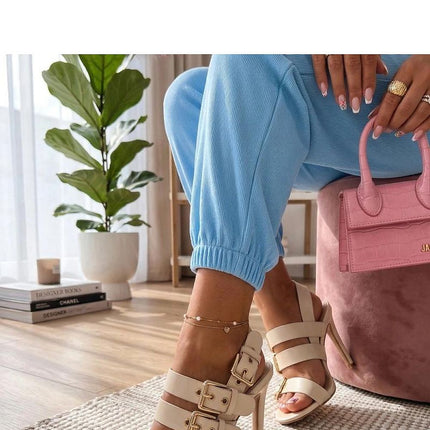 Solea Professional Heel Sandals with Comfort Cushioning and Stylish De