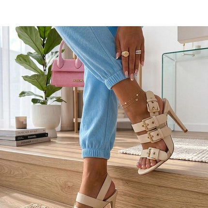 Solea Professional Heel Sandals with Comfort Cushioning and Stylish De