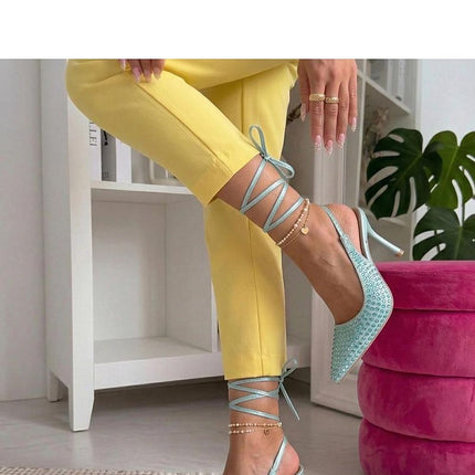 Solea Strappy High Heels with Cushioned Insole and Adjustable Straps