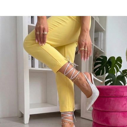 Solea Strappy High Heels with Cushioned Insole and Adjustable Straps