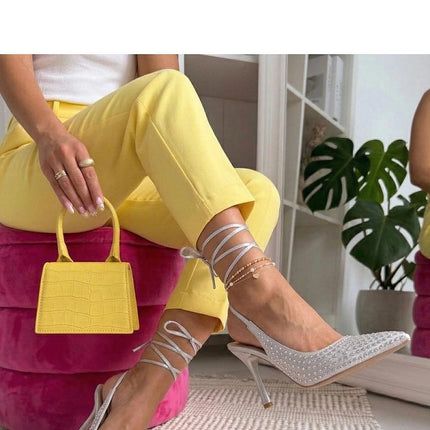 Solea Strappy High Heels with Cushioned Insole and Adjustable Straps