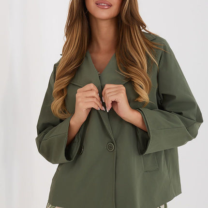 Rue Paris Women's Professional Longline Coat with Pockets & Belt