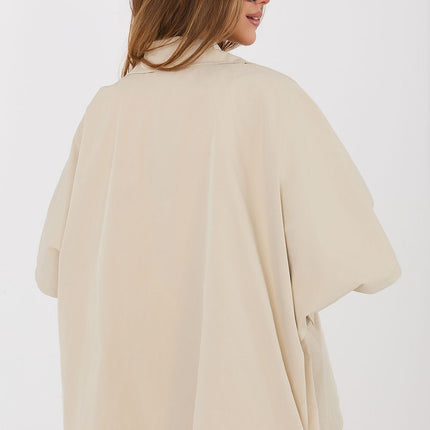 Rue Paris Professional Tailored Coat with Warm Lining and Pockets