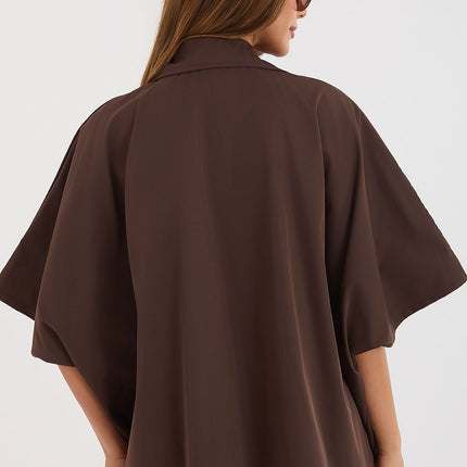 Rue Paris Professional Tailored Coat with Warm Lining and Pockets