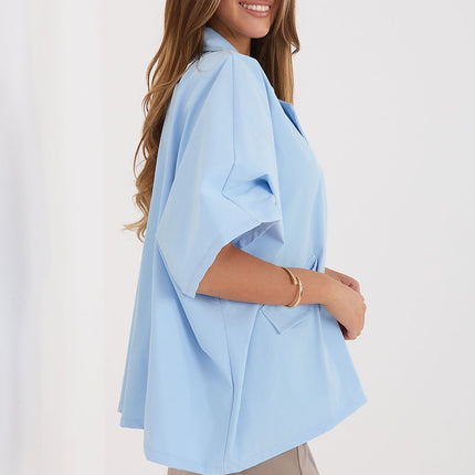 Rue Paris Professional Tailored Coat with Warm Lining and Pockets