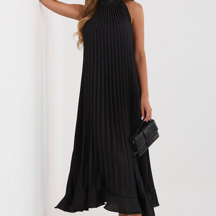 Rue Paris Elegant Cocktail Dress with Sleeveless Design & Flowy Skirt