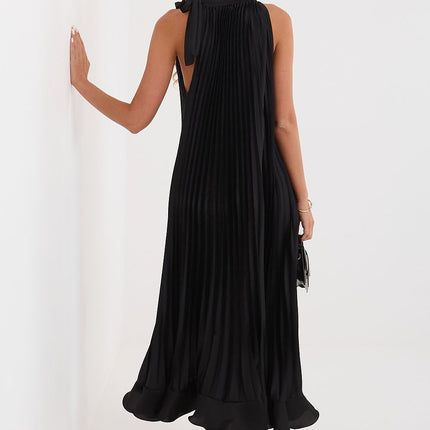 Rue Paris Elegant Cocktail Dress with Sleeveless Design & Flowy Skirt