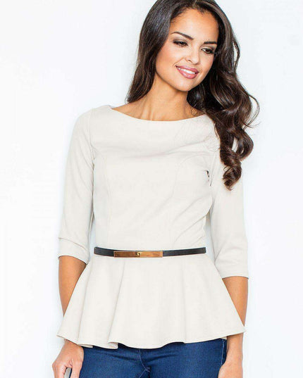 Golden Grace Basque Blouse