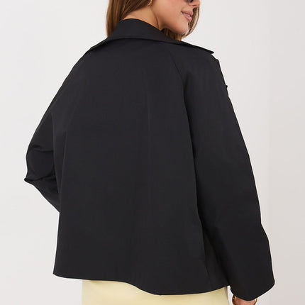 Rue Paris Women's Professional Longline Coat with Pockets & Belt