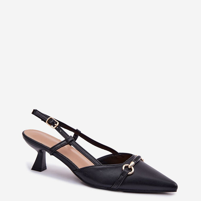 Step in Style Professional Heel Sandals with Cushioned Footbed