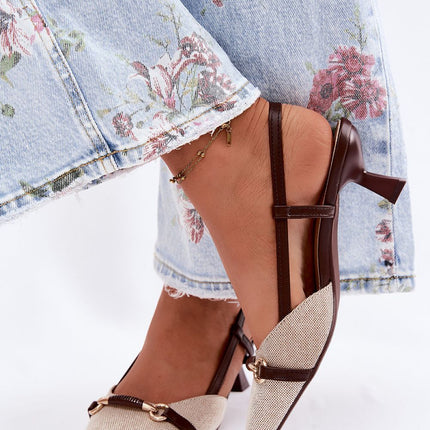 Step in Style Women's Heel Sandals - Comfortable & Elegant Design