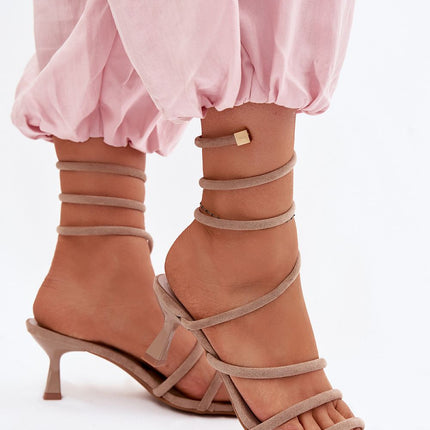 Step in Style Professional Heel Sandals with Cushioned Insole & Adjust