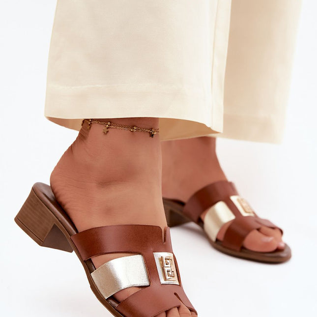Step in Style Elegant Heeled Sandals with Cushioned Footbed
