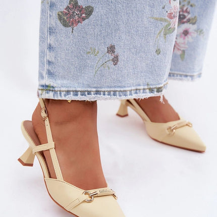 Step in Style Women's Heel Sandals - Comfortable & Elegant Design