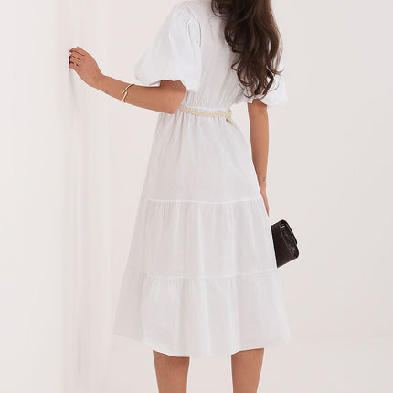 Italy Moda Elegant Daydress with Pockets and Lightweight Fabric