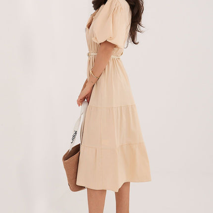 Italy Moda Elegant Daydress with Pockets and Lightweight Fabric