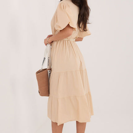 Italy Moda Elegant Daydress with Pockets and Lightweight Fabric