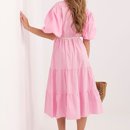 Italy Moda Elegant Daydress with Pockets and Lightweight Fabric