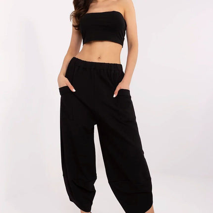 Rue Paris Professional Tracksuit Trousers with Stretch Fabric and Pock