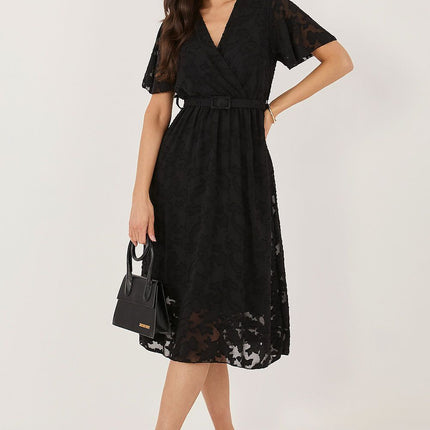 Rue Paris Elegant Cocktail Dress with Flattering A-Line Silhouette
