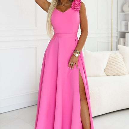Numoco Elegant Evening Dress with Sleeveless Design and Flowy Skirt