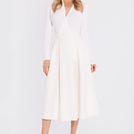 Stylove Women's Professional A-Line Skirt with Pockets and Stretch Fab