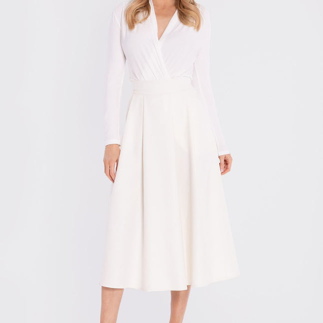 Stylove Women's Professional A-Line Skirt with Pockets and Stretch Fab