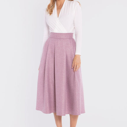 Stylove Women's Professional A-Line Skirt with Pockets and Stretch Fab