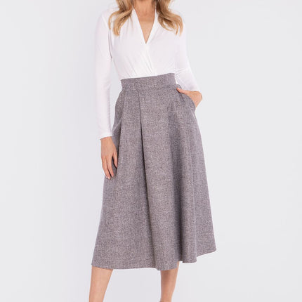 Stylove Women's Professional A-Line Skirt with Pockets and Stretch Fab