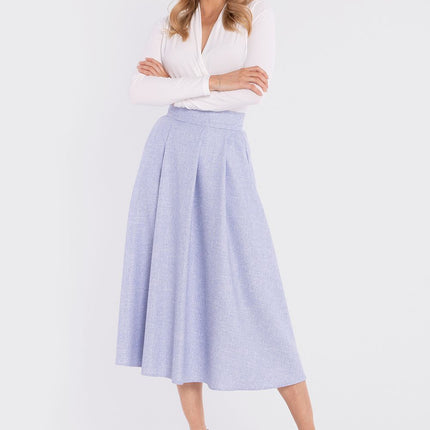 Stylove Women's Professional A-Line Skirt with Pockets and Stretch Fab