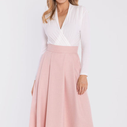 Stylove Women's Professional A-Line Skirt with Pockets and Stretch Fab