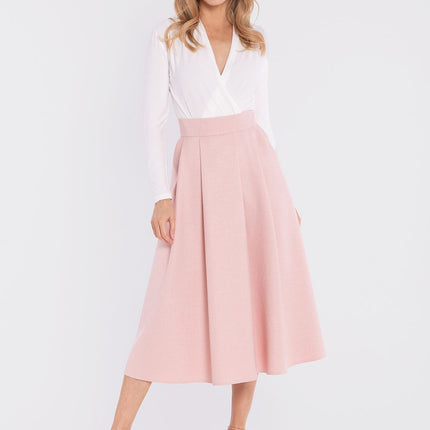 Stylove Women's Professional A-Line Skirt with Pockets and Stretch Fab