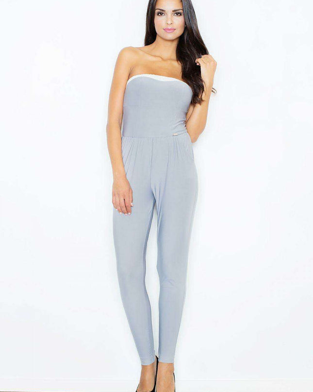 Chic Sculpted Jumpsuit - Effortless Style and Comfort