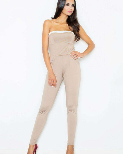 Alluring Cold-Shoulder Slim-Fit Jumpsuit