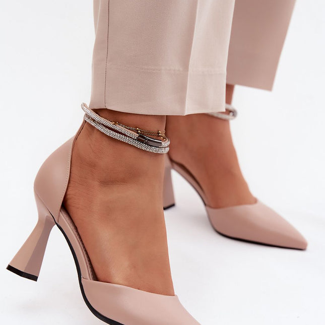 Step in Style Women's Block Heel Pumps - Comfortable & Stylish Design