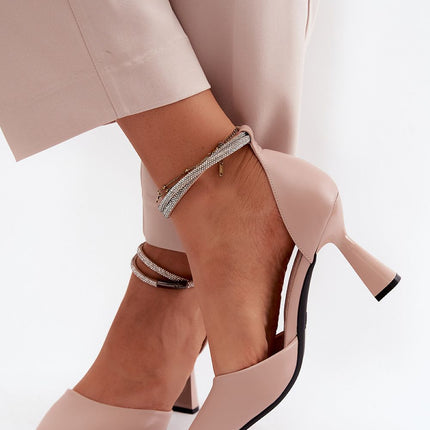 Step in Style Women's Block Heel Pumps - Comfortable & Stylish Design