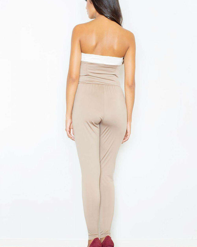 Alluring Cold-Shoulder Slim-Fit Jumpsuit