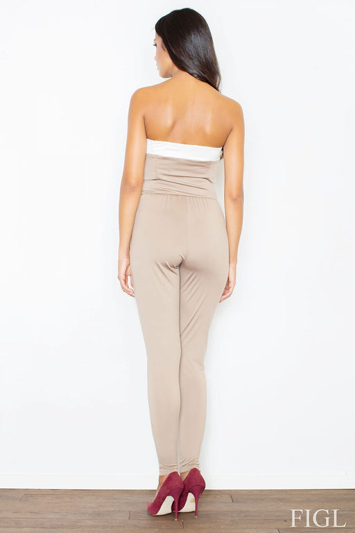 Sultry Open-Shoulder Jumpsuit with Tapered Silhouette