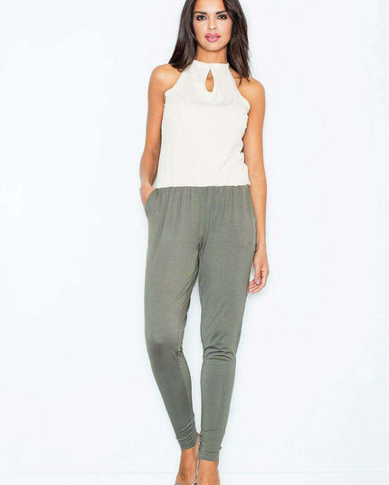 Chic Two-Tone Teardrop Suit: Flattering and Versatile Design