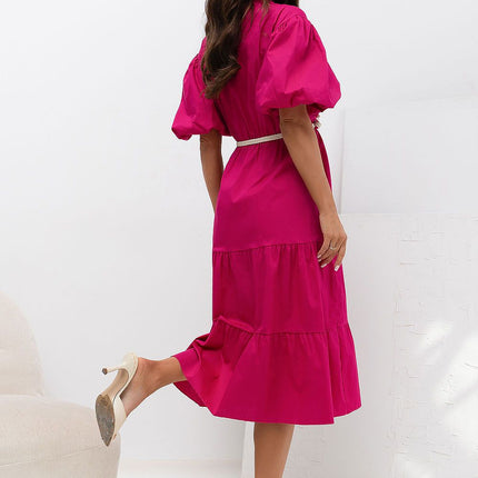 Italy Moda Elegant Daydress with Pockets and Lightweight Fabric