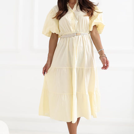 Italy Moda Elegant Daydress with Pockets and Lightweight Fabric