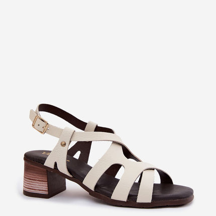 Step in Style Professional Heel Sandals with Cushioned Footbed & Adjus