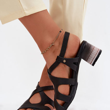 Step in Style Professional Heel Sandals with Cushioned Insole and Adju