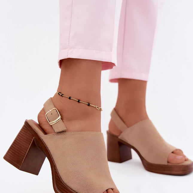 Step in Style Women's Heel Sandals - Comfortable & Elegant Design