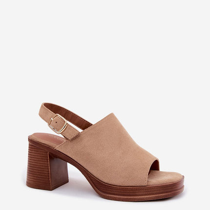 Step in Style Women's Heel Sandals - Comfortable & Elegant Design