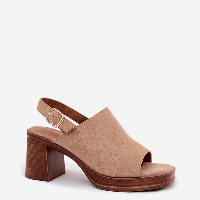 Step in Style Women's Heel Sandals - Comfortable & Elegant Design