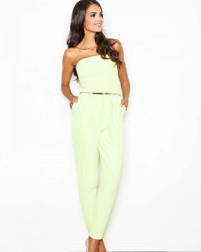 Chic Sleeveless Jumpsuit with Stylish Pockets and Flattering Belt