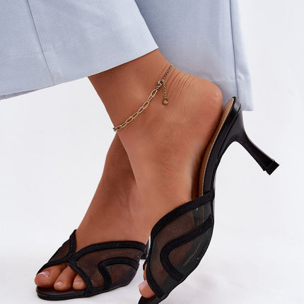 Step in Style Women's Heeled Sandals with Cushioned Footbed & Elegant