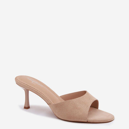 Step in Style Women's Heeled Sandals with Comfortable Cushioned Footbe